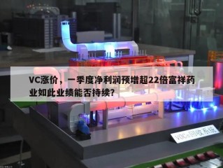 VC涨价，一季度净利润预增超22倍富祥药业如此业绩能否持续？